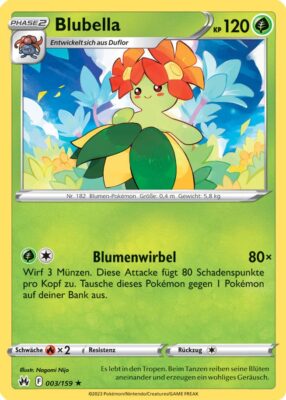 003_Blubella_Zenit_der_Könige_Pokémon_Karte