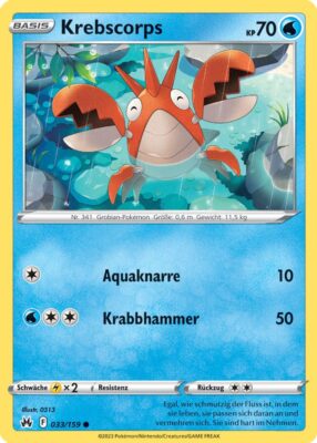 033_Krebscorps_Zenit_der_Könige_Pokémon_Karte