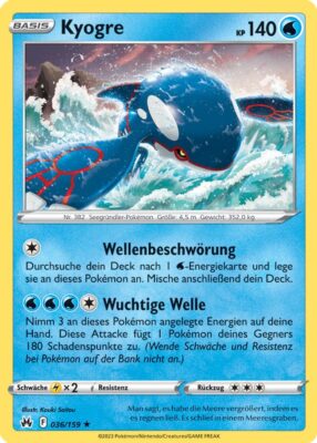 036_Kyogre_Zenit_der_Könige_Pokémon_Karte