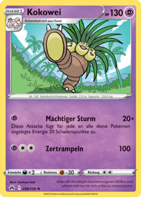 058_Kokowei_Zenit_der_Könige_Pokémon_Karte