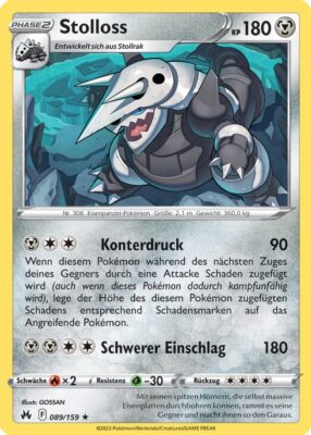 089_Stolloss_Zenit_der_Könige_Pokémon_Karte