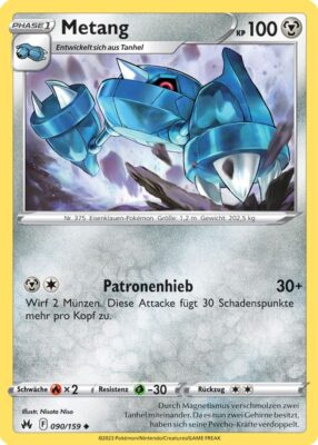 090_Metang_Zenit_der_Könige_Pokémon_Karte