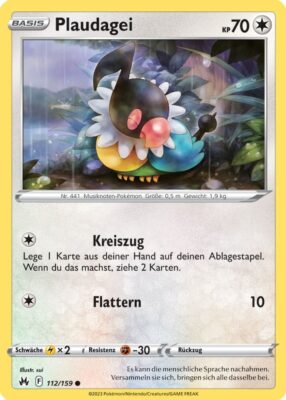 112_Plaudagei_Zenit_der_Könige_Pokémon_Karte