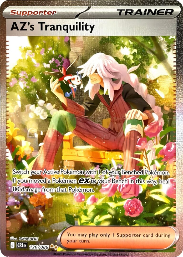 AZs-Tranquility-120-086-Wachsendes-Chaos-Rising-Special-Art-Rare-Pokémon-Karte-Englisch-neu