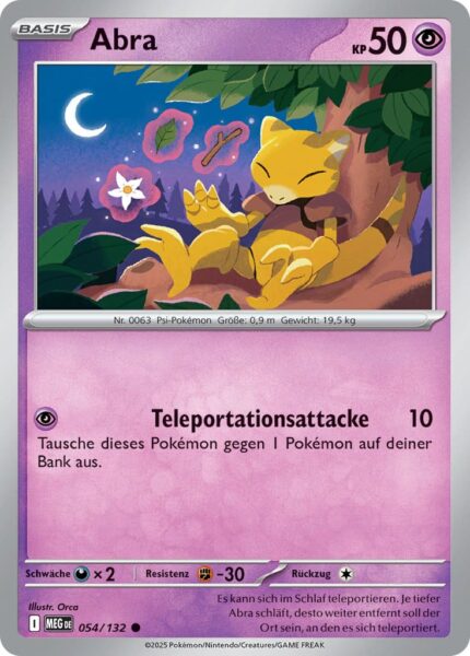 Abra-054-132-Mega-Entwicklung-Pokémon-Karte-Deutsch-2025
