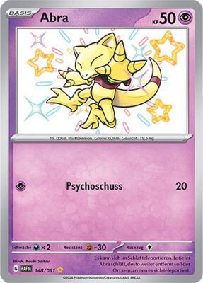 Abra_148-091_PAF-DE_Shiny_Schillernd_Paldeas-Schicksale_Pokémon-Karte_Deutsch