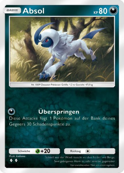 Absol-120-161-Weisheit-von-Meer-und-Himmel-A4-Pokémon-TCG-Sammelkartenspiel-Pocket-Karte