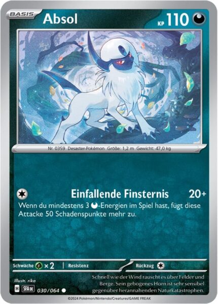 Absol_030-064_SFA-DE_Nebel-der-Sagen_Pokémon-Karte_Deutsch-TCG-Sammelkartenspiel_Karmesin-Purpur