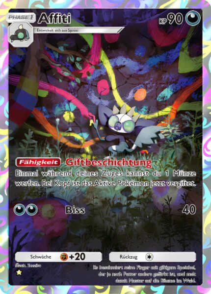 Affiti-076-072-A2b-Glänzendes-Festival-Pokémon-TCG-Sammelkartenspiel-Pocket-Illustration-Karte-Deutsch