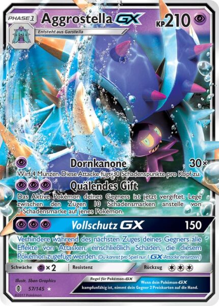 Aggrostella-GX-57-145-Stunde-der-Wächter-Pokémon-Karte-Deutsch
