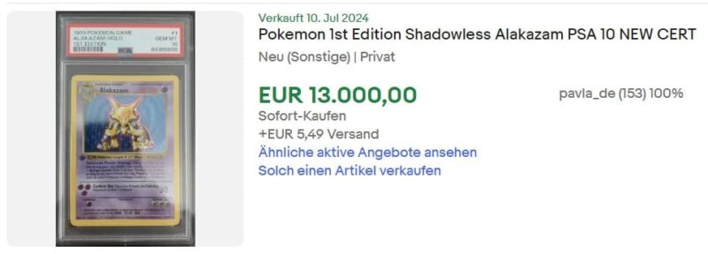 Alakazam-Base-Set-1st-Edition-PSA-10-Top-Verkäufe-die-wertvollsten-Pokémon-Karten-des-Monats-Juni-2024