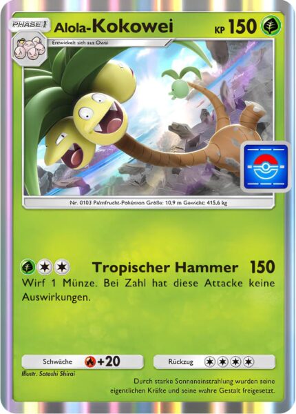 Alola-Kokowei-069-P-A-Pokémon-TCG-Sammelkartenspiel-Pocket-Promo-Karte-Deutsch