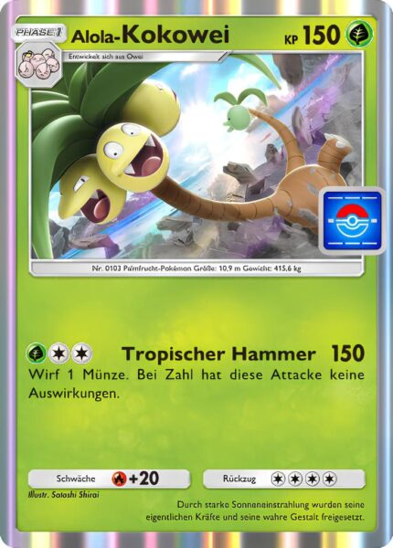 Alola-Kokowei-069-P-A-Promo-Karte-Pokémon-TCG-Sammelkartenspiel-Pocket-Deutsch