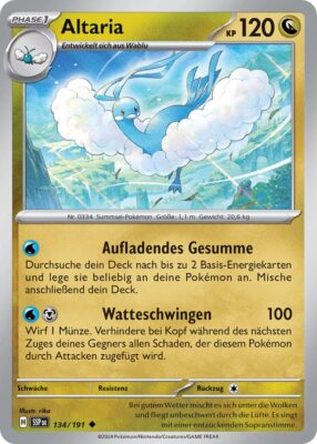 Altaria-134-191-SSP-DE-Karmesin-Purpur-Stürmische-Funken-Pokémon-Karte-Deutsch-TCG