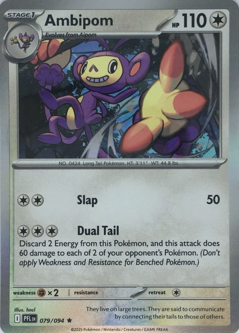 Ambipom-079-094-Phantasmal-Flames-Fatale-Flammen-Pokémon-Karte-Englisch