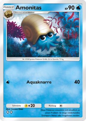 Amonitas-081-Pokémon-TCG-Sammelkartenspiel-Pocket-Unschlagbare-Gene-Digitale-Karte-2024
