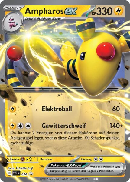 Ampharos-ex_SVP-DE-016_Pokémon-Promo-Karte_Deutsch_TCG-Sammelkartenspiel