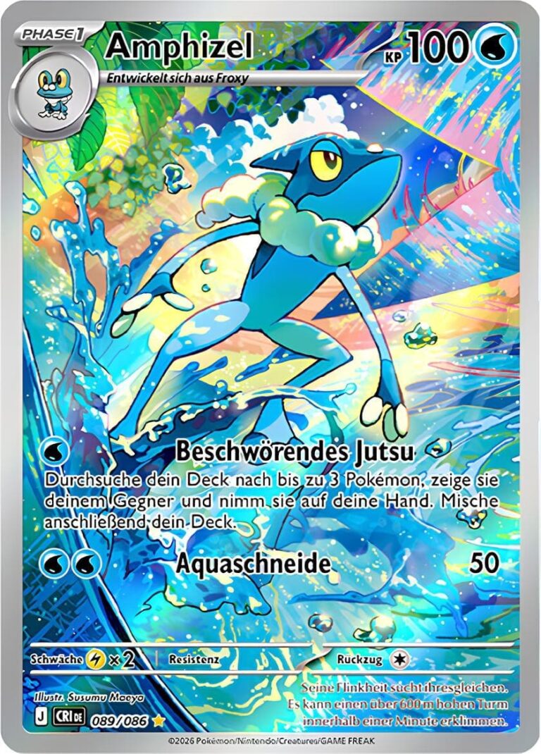 Amphizel-089-086-Wachsendes-Chaos-Illustration-Rare-Pokémon-Karte-Deutsch