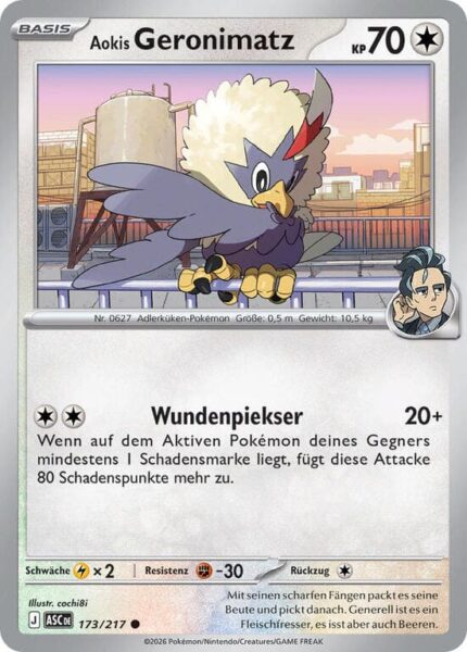 Aokis-Geronimatz-173-217-ASC-Erhabene-Helden-Pokémon-Karte-Deutsch