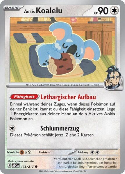 Aokis-Koalelu-175-217-ASC-Erhabene-Helden-Pokémon-Karte-Deutsch