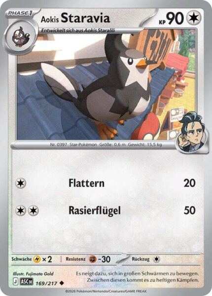 Aokis-Staravia-169-217-ASC-Erhabene-Helden-Pokémon-Karte-Deutsch