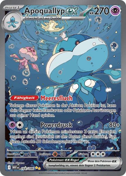 Apoquallyp-ex-168-086-WHT-DE-Weiße-Flammen-Special-Illustration-Rare-Pokémon-Karte-Karmesin-Purpur-Deutsch