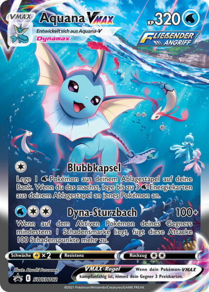Aquana-VMAX-SWSH182-Black-Star-Promo-Pokémon-Karte-Alternate-Art-TCG-Sammelkartenspiel