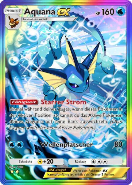 Aquana-ex-196-155-B3-Pulsierende-Aura-Pokémon-TCG-Sammelkartenspiel-Pocket-Karte-Deutsch
