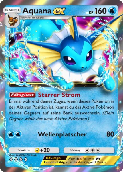 Aquana-ex-B3-Pulsierende-Aura-Pokémon-TCG-Sammelkartenspiel-Pocket-Karte-Deutsch