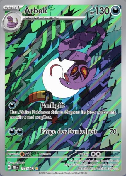 Arbok_176-162_TEF-DE_Gewalten-der-Zeit_Temporal-Forces_Illustration-Rare_Pokémon-Karte_Deutsch_TCG
