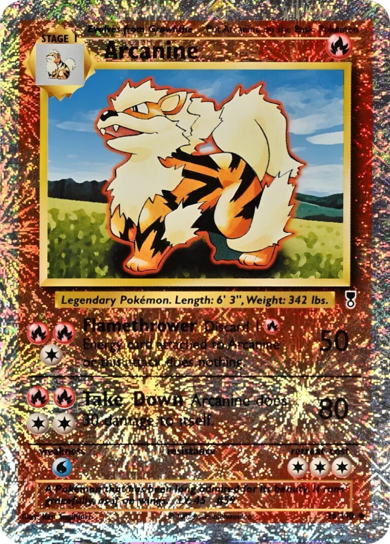 Arcanine-Arkani-36-110-Reverse-Holo-Pokémon-Karte-Legendary-Collection-2000