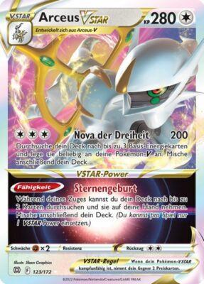 Arceus-VSTAR_Strahlende_Sterne_123_Pokémon_Karte