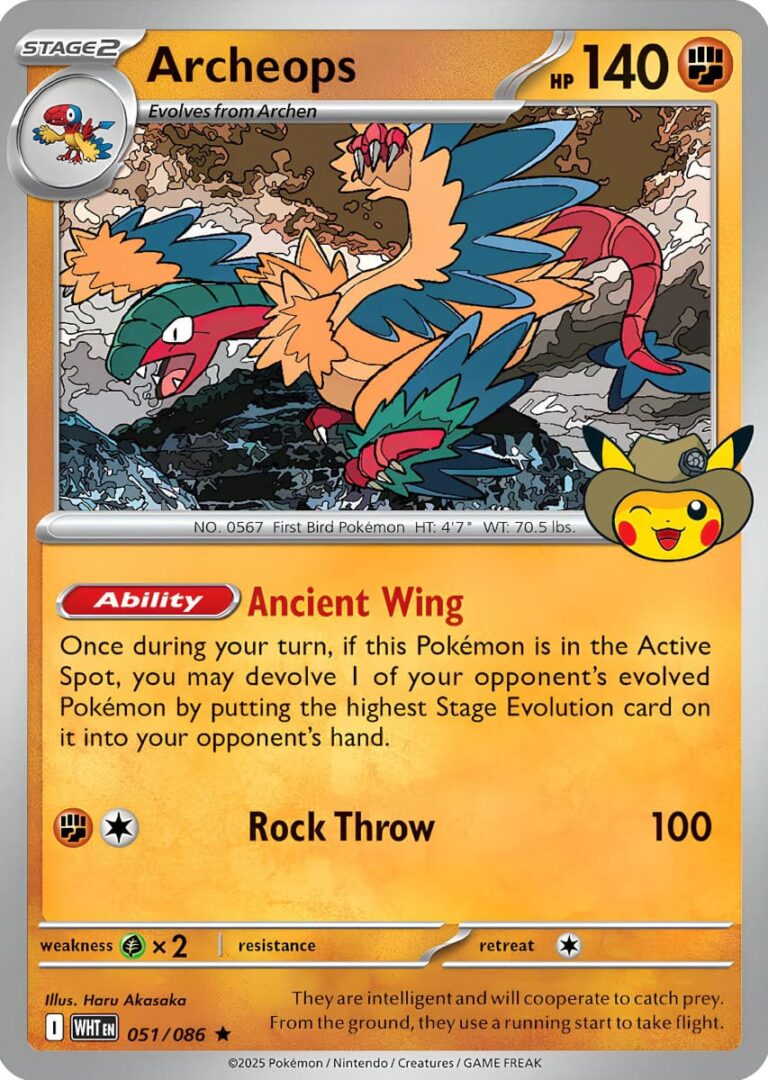 Archeops-Aeropteryx-051-086-Pokémon-Fossil-Museum-Promo-Karte-TCG-2026