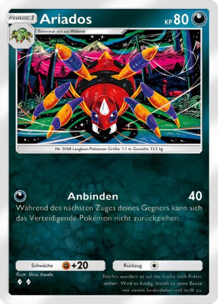 Ariados-111-161-Weisheit-von-Meer-und-Himmel-A4-Pokémon-TCG-Sammelkartenspiel-Pocket-Karte