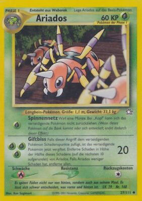 Ariados_27-111_Neo-Genesis_Pokémon-Karte_Deutsch