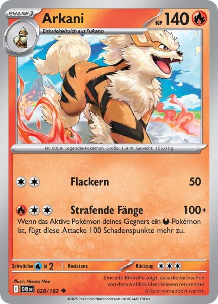 Arkani-028-182-Ewige-Rivalen-Pokémon-Karte-Karmesin-Purpur-Deutsch