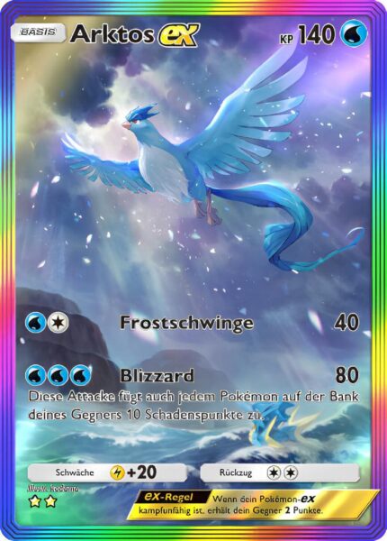 Arktos-ex-275-Pokémon-TCG-Sammelkartenspiel-Pocket-Unschlagbare-Gene-Digitale-Karte-Illustration-Rare-2024