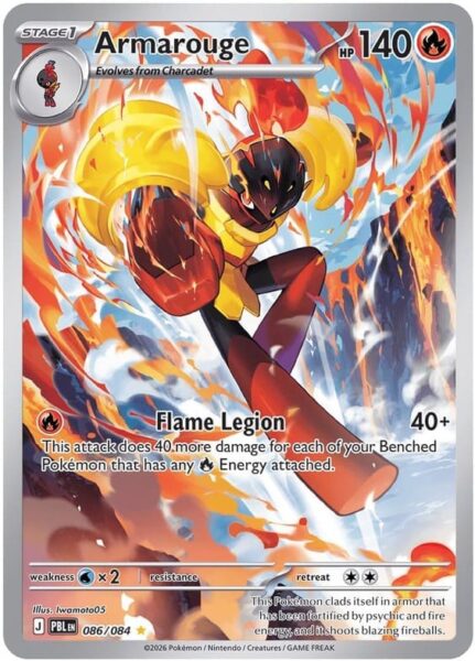Armarouge-086-084-Pitch-Black-Dunkelnacht-Illustration-Rare-Pokémon-Karte-Englisch-neu
