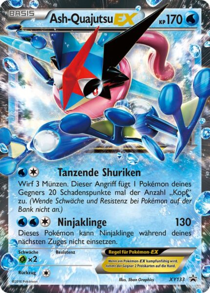 Ash-Quajutsu-EX-XY133-Black-Star-Promo-Pokémon-Karte-Deutsch