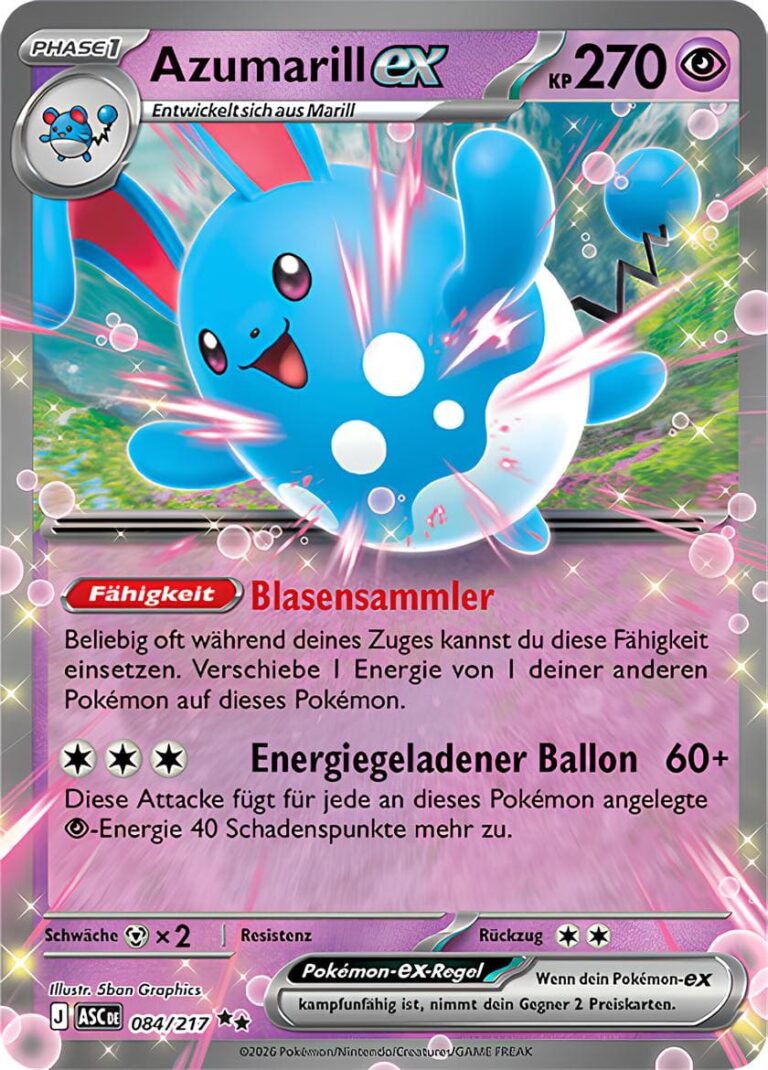 Azumarill-ex-084-217-ASC-DE-Erhabene-Helden-Pokémon-Karte-Deutsch