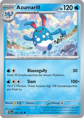 Azumarill_045-193_Entwicklungen-in-Paldea_Pokémon-Karte