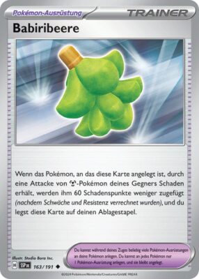 Babiribeere-163-191-SSP-DE-Karmesin-Purpur-Stürmische-Funken-Pokémon-Karte-Deutsch-TCG