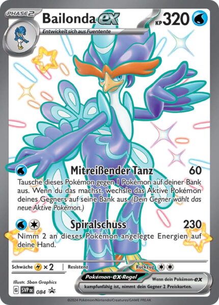 Bailonda-ex-SVP-DE-084-Paldea-Schicksale-Shiny-Schillernd-Promo-Pokémon-Karte