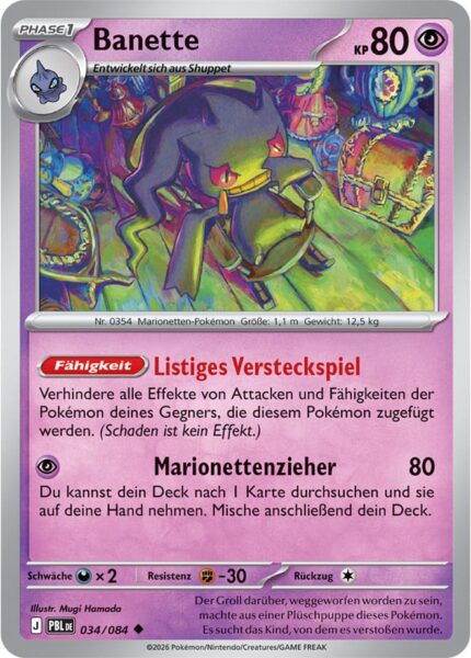 Banette-034-084-PBL-DE-Dunkelnacht-Pokémon-Karte-Deutsch