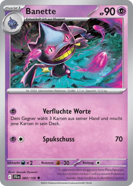 Banette-JTG-DE-060-159-Karmesin-Purpur-Reisegefährten-Pokémon-Karte-Deutsch