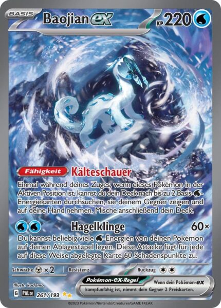 Baojian-ex-261-193-Entwicklungen-in-Paldea-Special-Illustration-Rare-Pokémon-Karte-Deutsch-TCG-Sammelkartenspiel