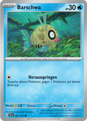 Barschwa-041-191-SSP-DE-Karmesin-Purpur-Stürmische-Funken-Pokémon-Karte-Deutsch
