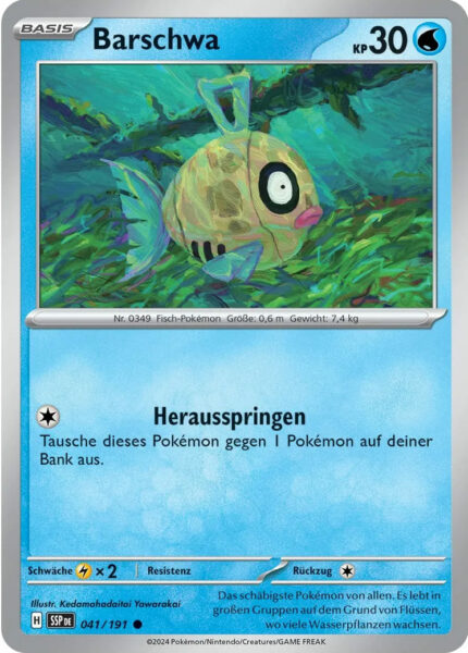 Barschwa-041-191-SSP-DE-Karmesin-Purpur-Stürmische-Funken-Pokémon-Karte-Deutsch