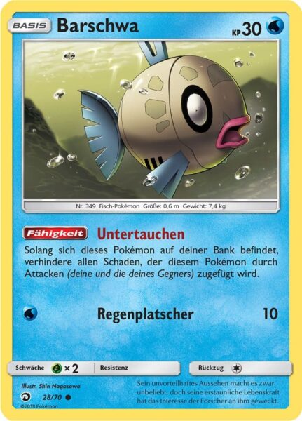 Barschwa-28-70-Majestät-der-Drachen-Pokémon-Karte-Deutsch-TCG-Sammelkartenspiel