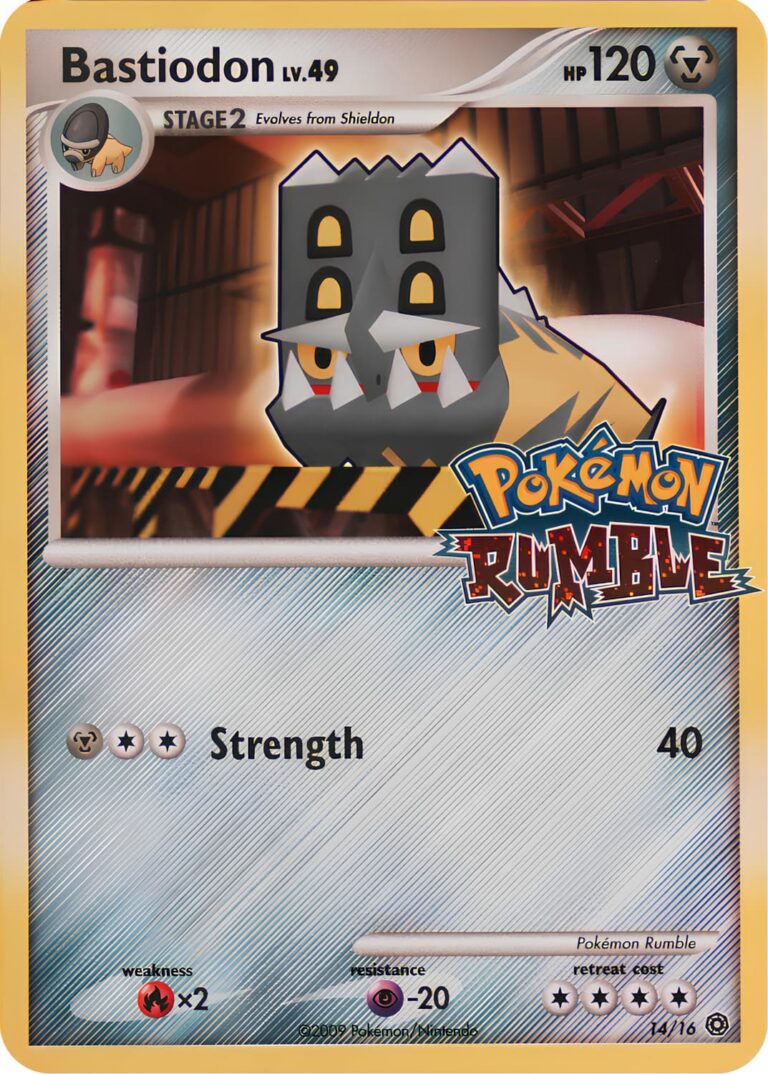Bastiodon-14-16-Pokémon-Rumble-Karte-Holo-TCG-Sammelkartenspiel-2009